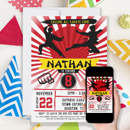 Convites Karate Kid Artes Marciais Cobra Kai