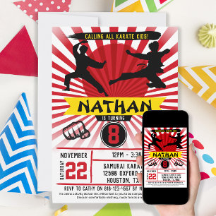 Convites Karate Kid Arts Cobra Kai