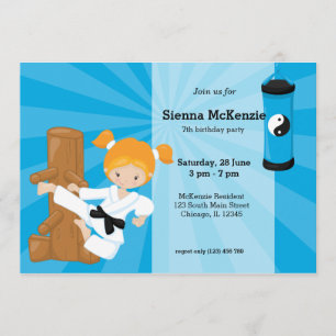 Convites Karate Kids