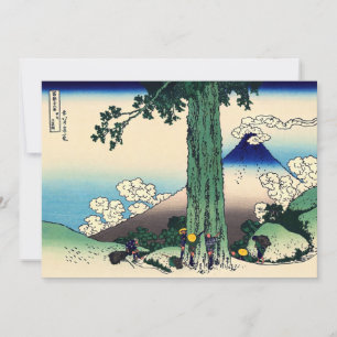 Convites Katsushika Hokusai - Passagem de Mishima na provín