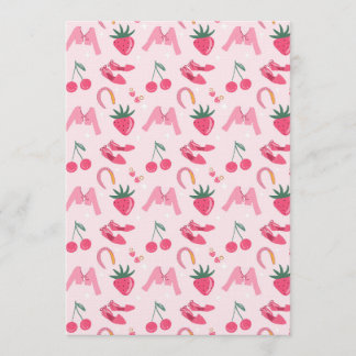 Convites Kawaii Hand-drawn Girly Things Seamless Pattern