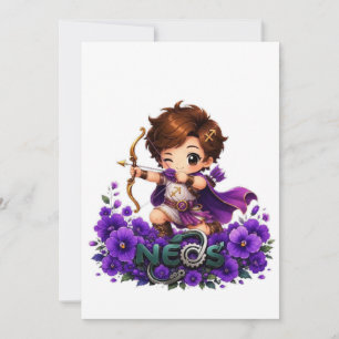 Convites Kawaii Neos Zodíaco Sagitário