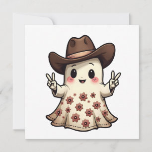 Convites Kawaii, o pastel japonês Ghost Halloween