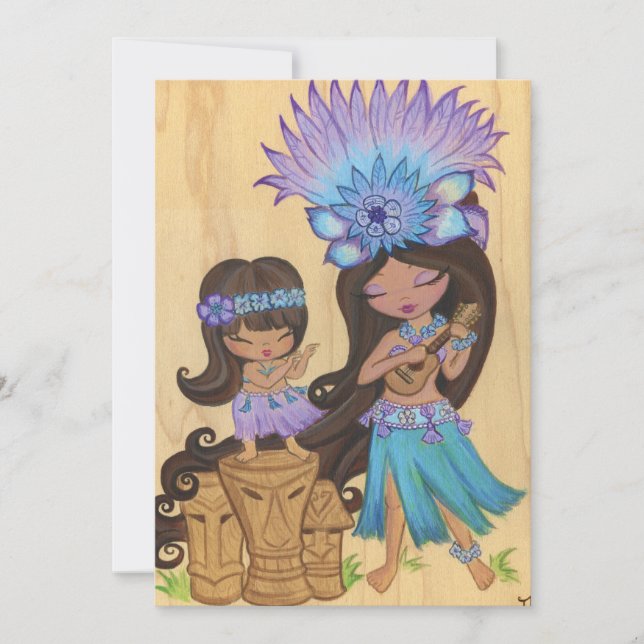 Convites Kaylie Ukelele Convida (Frente)