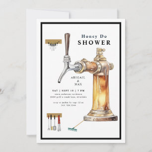 Convites Keg Honey Do Casais Chá de casamento II