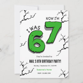 Convites Kids 7th Birthday Invitation – Turning Seven Party