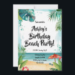 Convites Kids Beach Festa de aniversário<br><div class="desc">Crianças praia convites de festas de aniversários temáticos.</div>