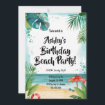 Convites Kids Beach Festa de aniversário<br><div class="desc">Crianças praia convites de festas de aniversários temáticos.</div>