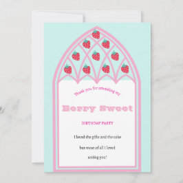 Convites Kids Berry Sweet Party Flat-you Card