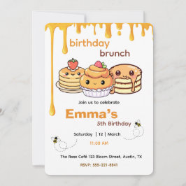 Convites Kids Birthday Brunch Invitation | Cute Party Invit