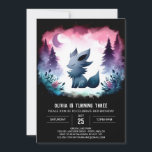 Convites Kids Forest Wolf Birthday<br><div class="desc">Os convites para o Aniversário do Lobo da Floresta Infantil são perfeitos para amantes da natureza, apresentando um lobo giro num cenário de floresta. Este convite digital captura a beleza do exterior e é totalmente personalizável online, para que você possa adicionar seus detalhes pessoais facilmente. Pronto para compartilhamento digital ou...</div>