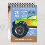 Convites Kids Monster Truck Festa de aniversário adicionar<br><div class="desc">Personalizável para suas especificações de evento.</div>