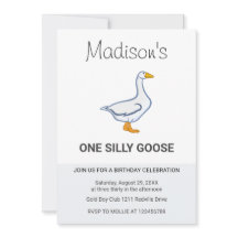 Kids One Silly Goose First Birthday