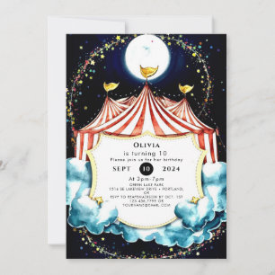 Convites Kids Pastel Circus Birthday