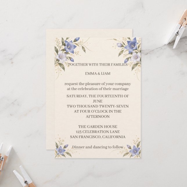 Convites Kikyo Wedding Invitation (Frente/Verso In Situ)