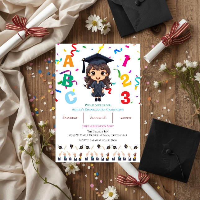 Convites Kindergarten Graduation  (Criador carregado)