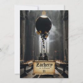 Convites *~* Knight Castle Fantasy Medieval AP88 Birthday