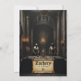 Convites *~* Knights Armor AP88 Castle Medieval Birthday