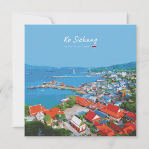 Convites Ko Sichang, Tailândia - Vista Vibrante do Porto