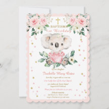 Koala Baptism Personalizado e Primeiro Aniversário