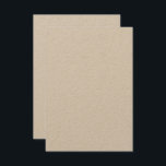 Convites Kraft de 3,5 pol x 5 pol. personalizado | Matte ec<br><div class="desc">Crie convites personalizados incríveis com nossas placas de papel Kraft premium de 3, 5" x 5". Perfeito para casamentos, aniversários e eventos especiais, esses convites ecológicos apresentam um acabamento suave e de tom de terra e espessura de 14 pt (peso de 100 lb). Escolha entre as orientações retrato ou paisagem...</div>