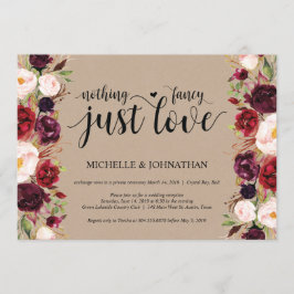 Convites Kraft para Casamento com Tema Floral Borg