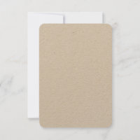 Convites Kraft Personalizados 8,89 cm x 12,7 cm Ca