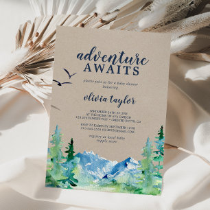Convites Kraft Rocky Mountain Adventure Aguarda Chá de fral