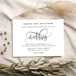 Convites Kraft, Rustic Modern, Casamento Elegante