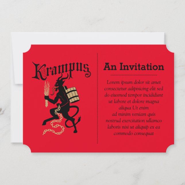 Convites Krampus (Frente)