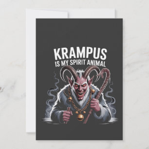 Convites Krampus É O Meu Espírito De Natal Animal Engraçado
