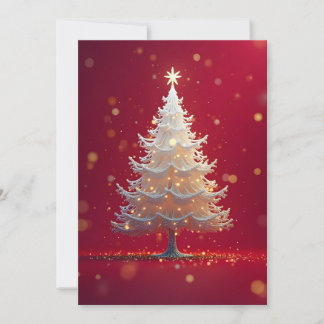 Convites Kunstvoller weißer Weihnachtsbaum
