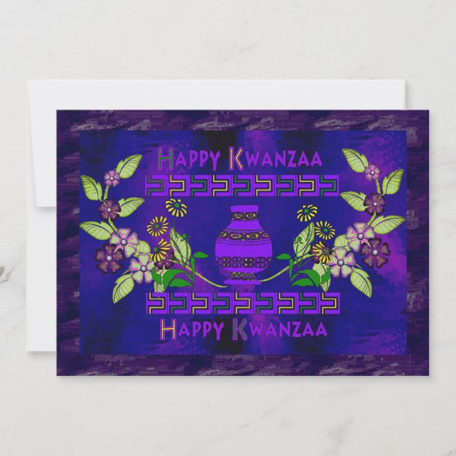 Convites Kwanzaa Vase (Frente)