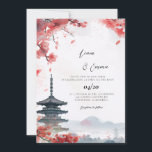 Convites  Kyoto Japanese Traditional Landscape Wedding<br><div class="desc">This wedding invitation features japanese Kyoto Japan landscape. Perfect for japanese wedding,  american japanese wedding,  asian wedding,  kyoto wedding or japan theme wedding.</div>