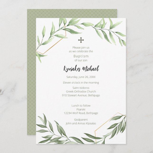 Convites Kyriakos Pontilhado (Frente/Verso)