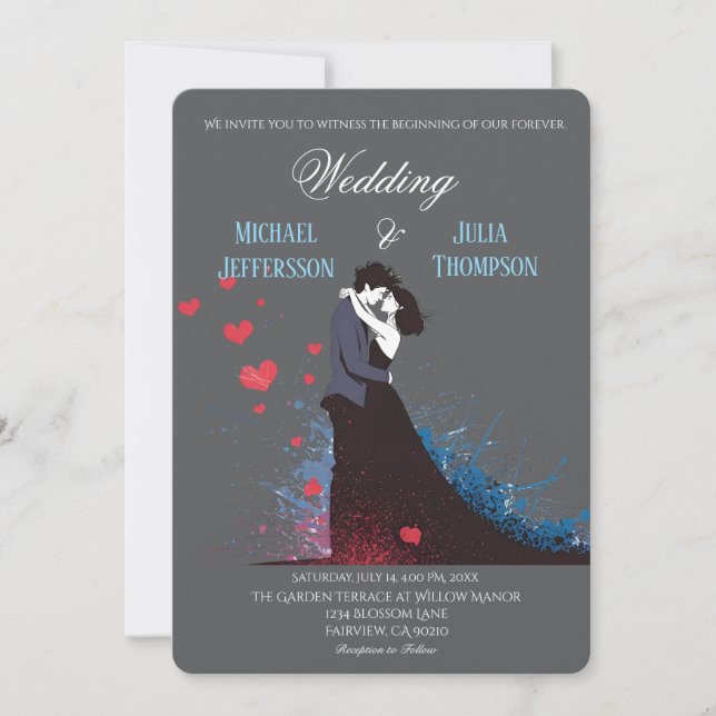 Convites La Dolce Vita French Inspiration Classic 1940s (Frente)