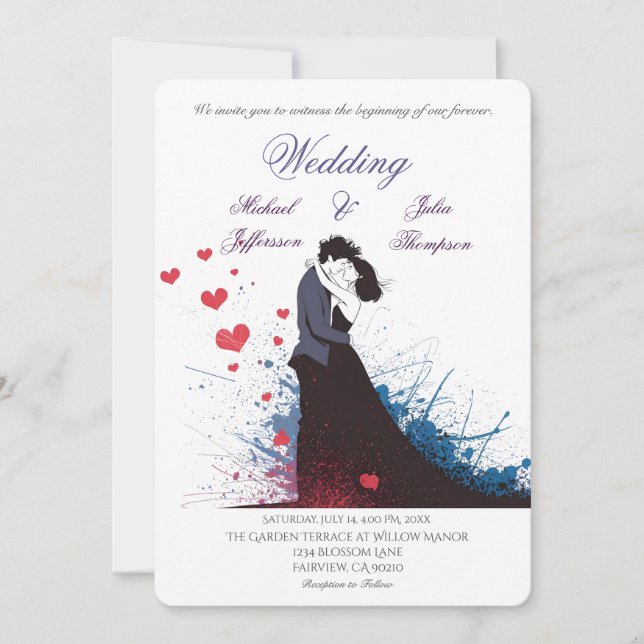 Convites La Dolce Vita French Inspiration Classic 1940s (Frente)