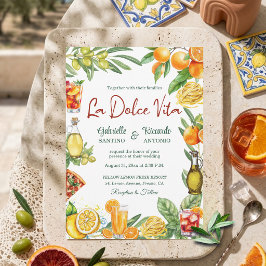 Convites La Dolce Vita Italian Citrus Cocktail Wedding 
