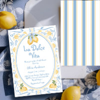La Dolce Vita Italiana Lemon Floral Chá de panela