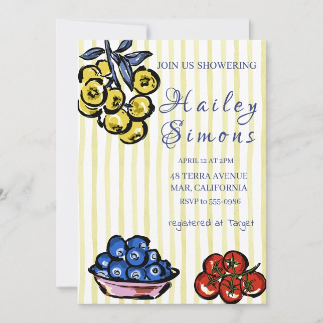 Convites La Dolce Vita Italiana Lemon Yellow (Frente)