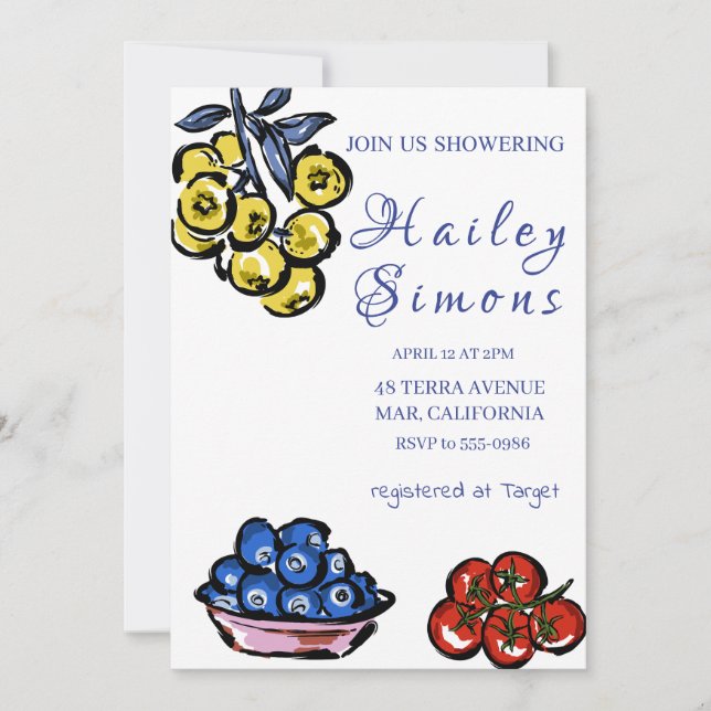 Convites La Dolce Vita Italiana Lemon Yellow (Frente)