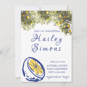 Convites La Dolce Vita Italiana Lemon Yellow