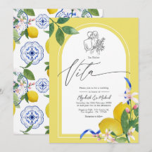 "La Dolce Vita" Limão e Azulejo Casamento Italiano