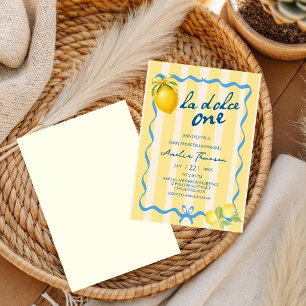 Convites La dolce vita um Freshly limão chá de bebê