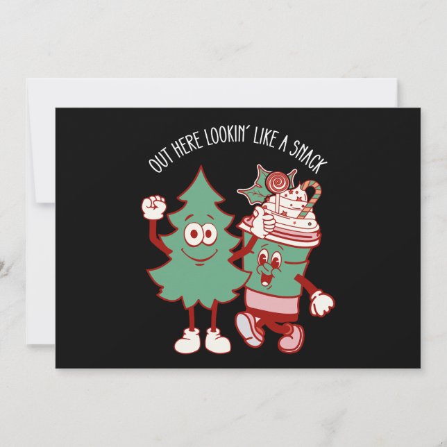 Convites Lá Fora, Parece Um Bolo De Árvore De Natal. (Frente)