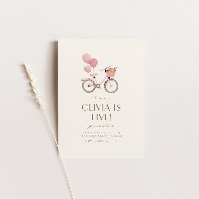 Convites "La La La French Paris Festa de aniversário Convid (Criador carregado)