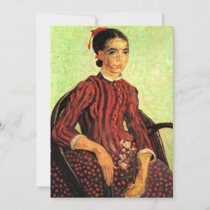 Convites La Mousme, Sentada de Vincent van Gogh