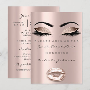 Convites Lábios de Olhos Doce 16ª Festa de aniversário M