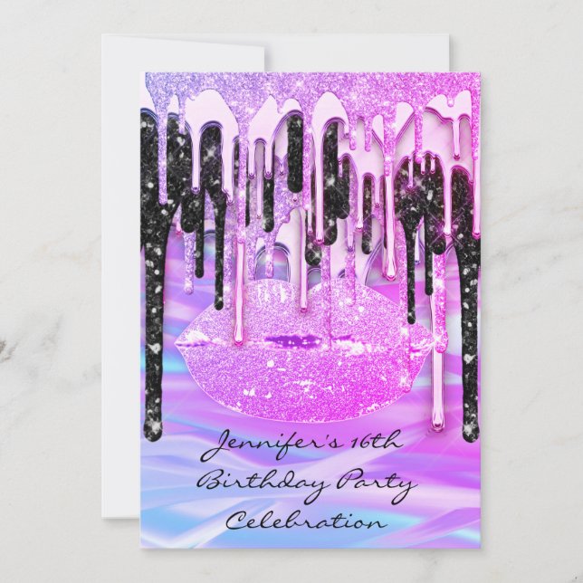 Convites Lábios do Partido 16, Derramamentos de Sereia Rosa (Frente)