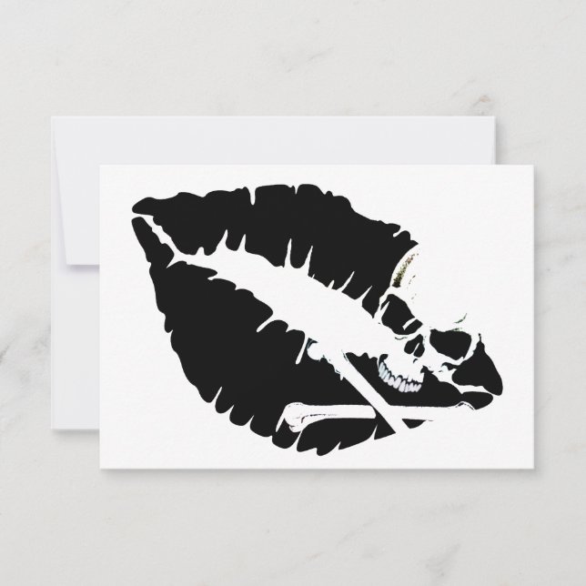 Convites lábios venenosos (Frente)